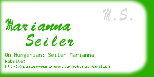 marianna seiler business card